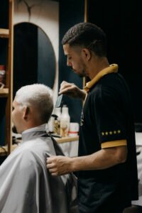 french crop fade styling